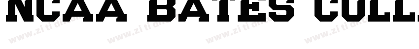 NCAA Bates College B字体转换